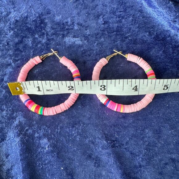5/$25 Pink Hoop Earrings - Picture 7 of 8